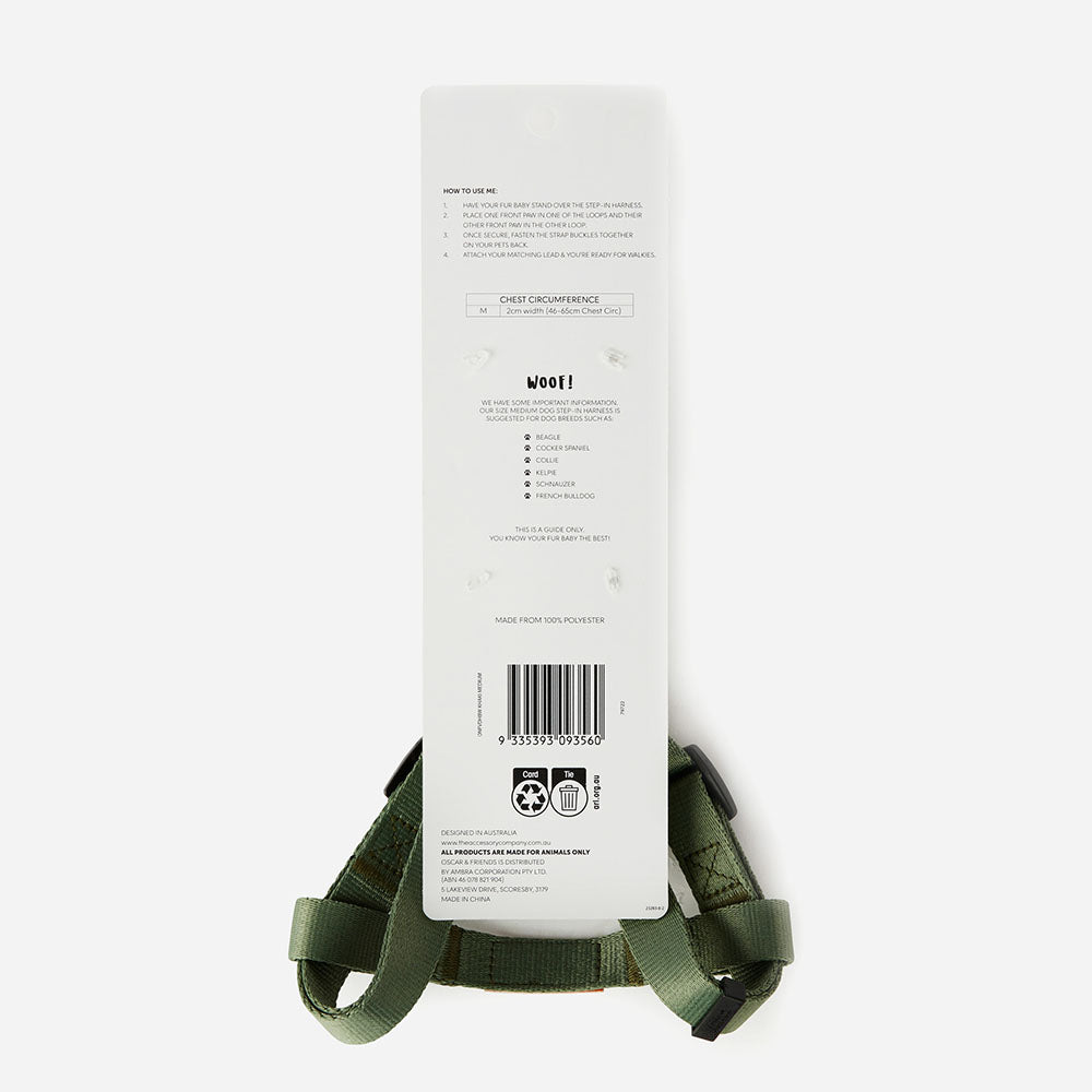 Value Dog Step-In Harness Khaki