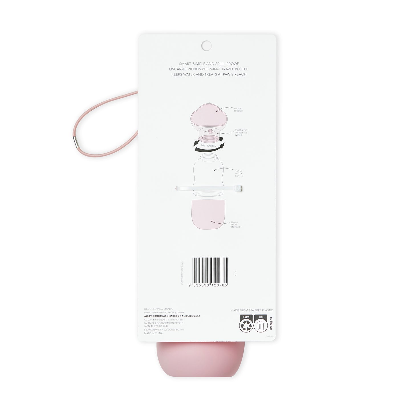 Pet 2 in 1 Travel Bottle