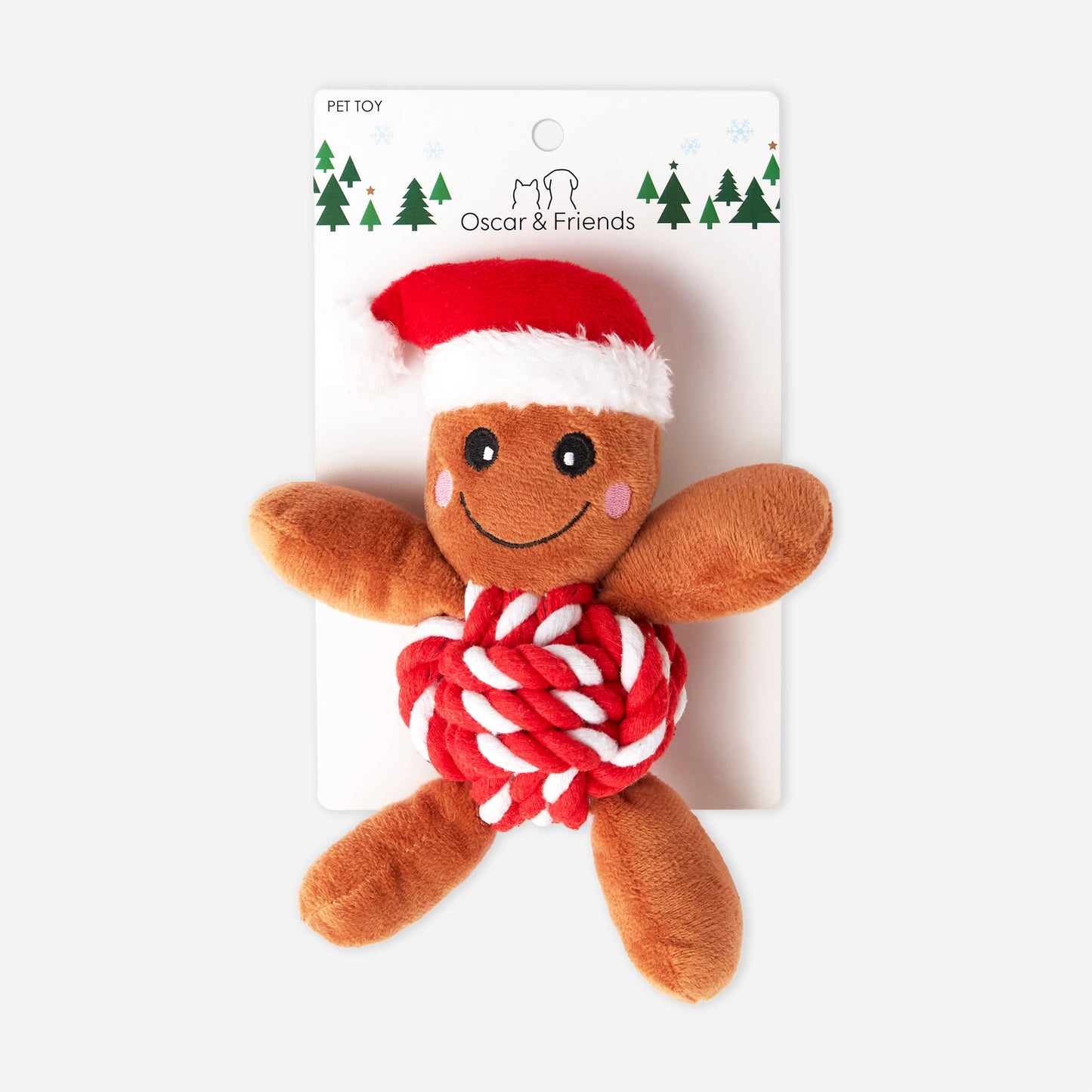 Christmas Gingerbread Rope Ball Toy