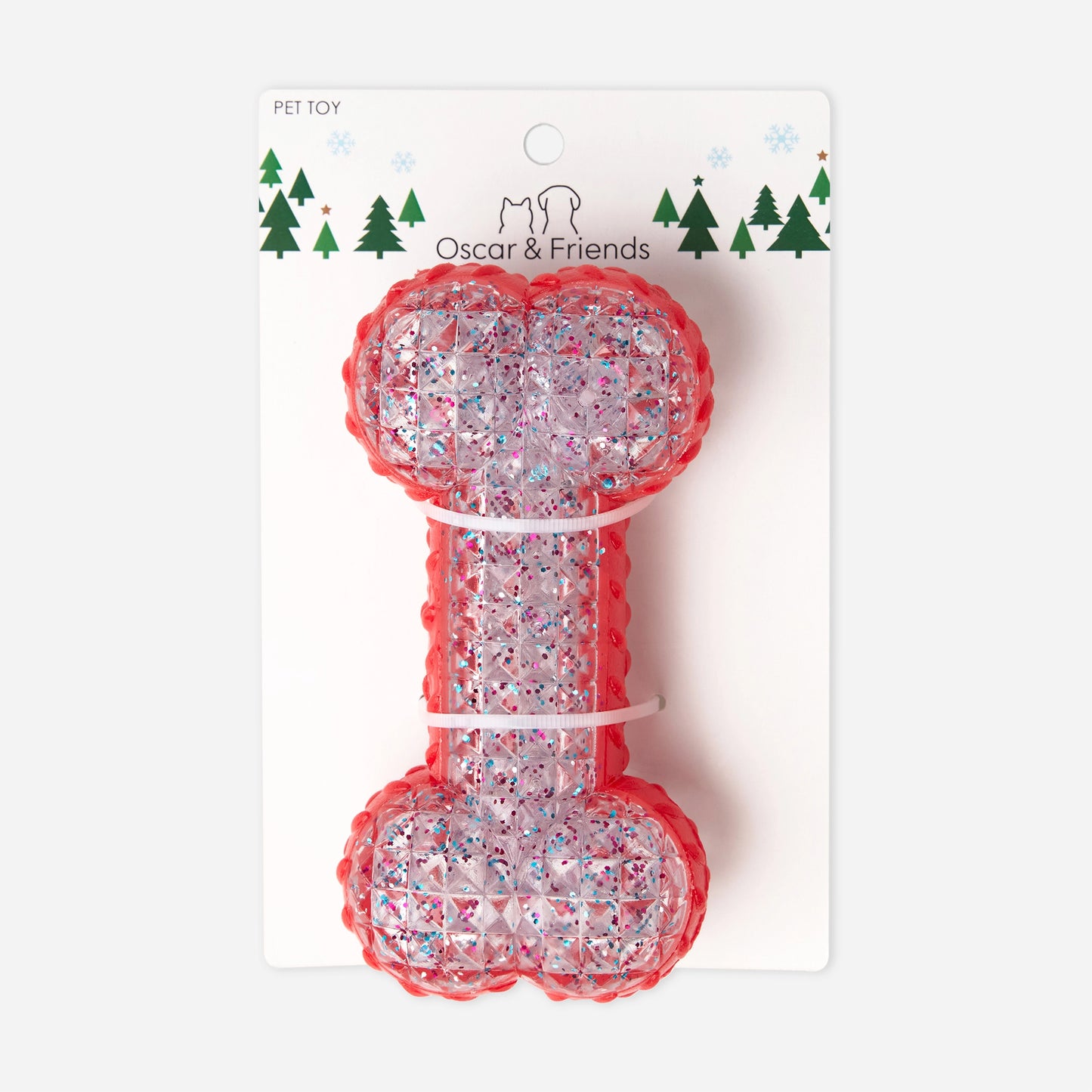 Christmas Pet Rubber Bone Toy