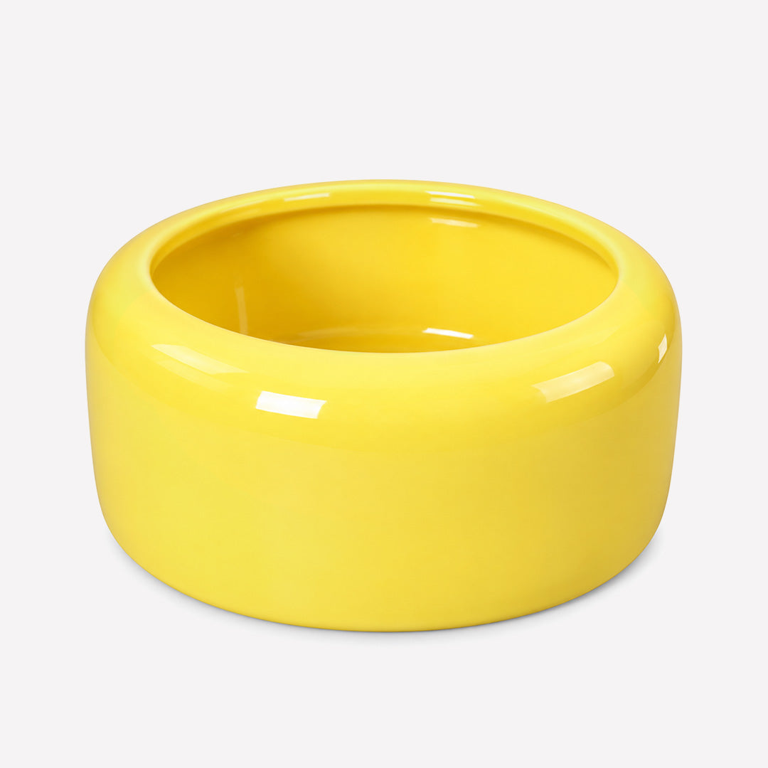 Ceramic Pet Bowl - Lemon