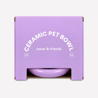 Ceramic Pet Bowl - Lilac