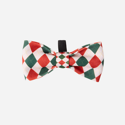 Dog Bow Tie Christmas Check