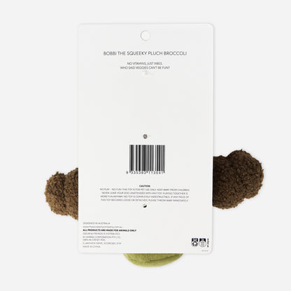 Squeaky Plush Broccoli