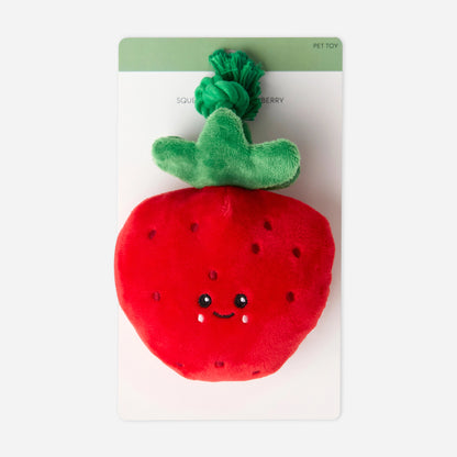 Squeaky Plush Strawberry