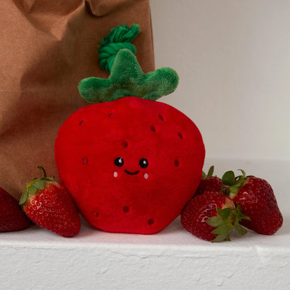 Squeaky Plush Strawberry