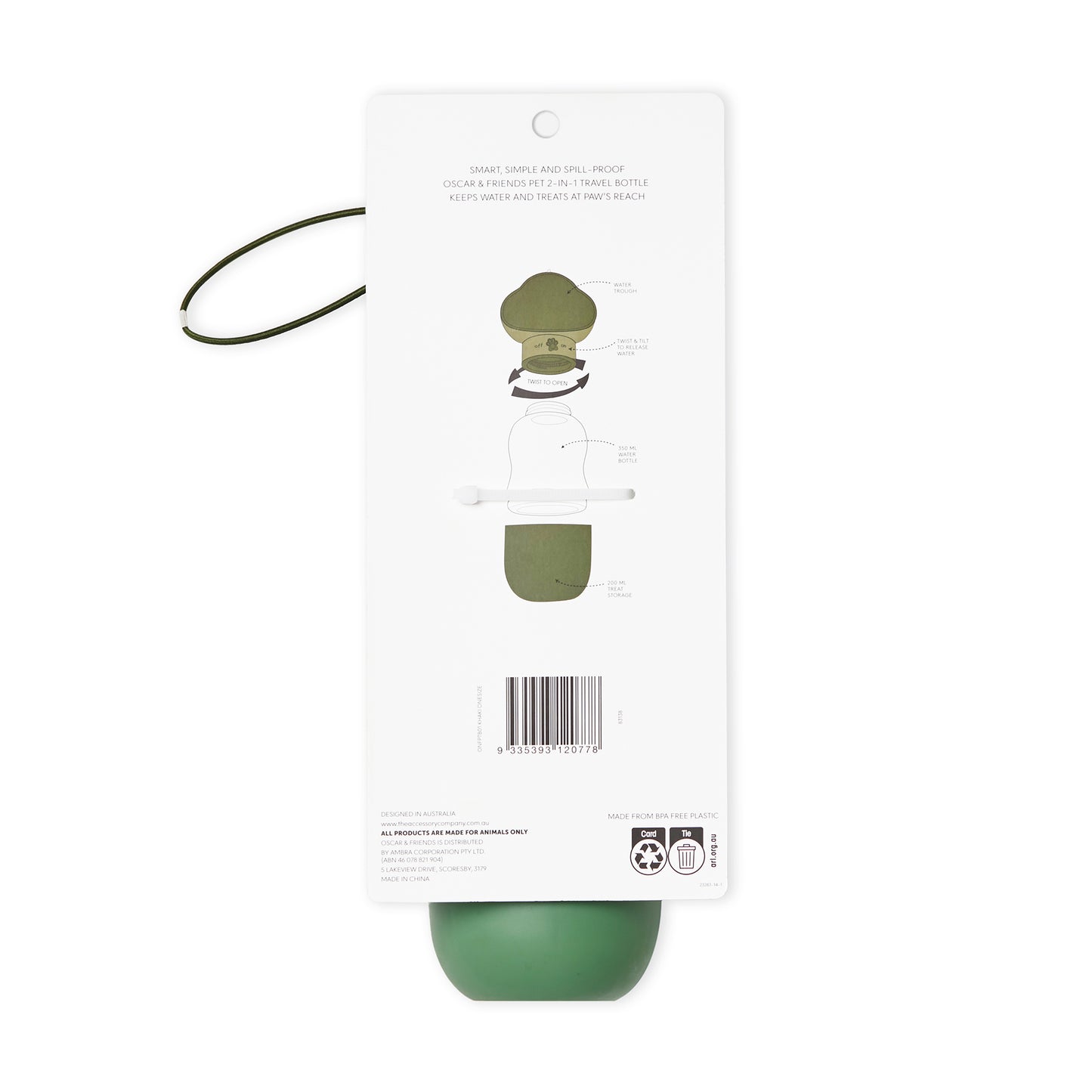 Pet 2 in 1 Travel Bottle