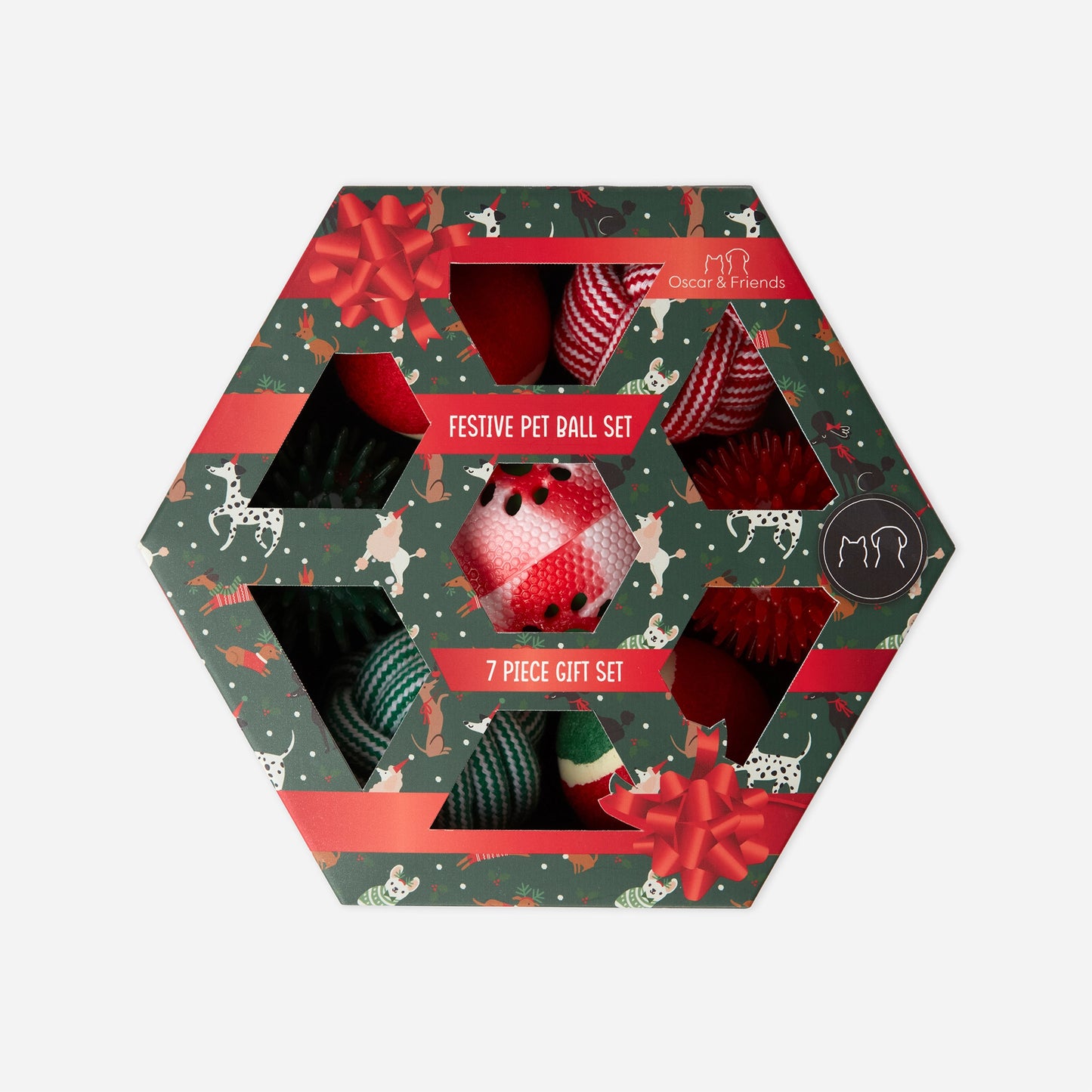 Christmas Boxed 7pc Festive Ball Set
