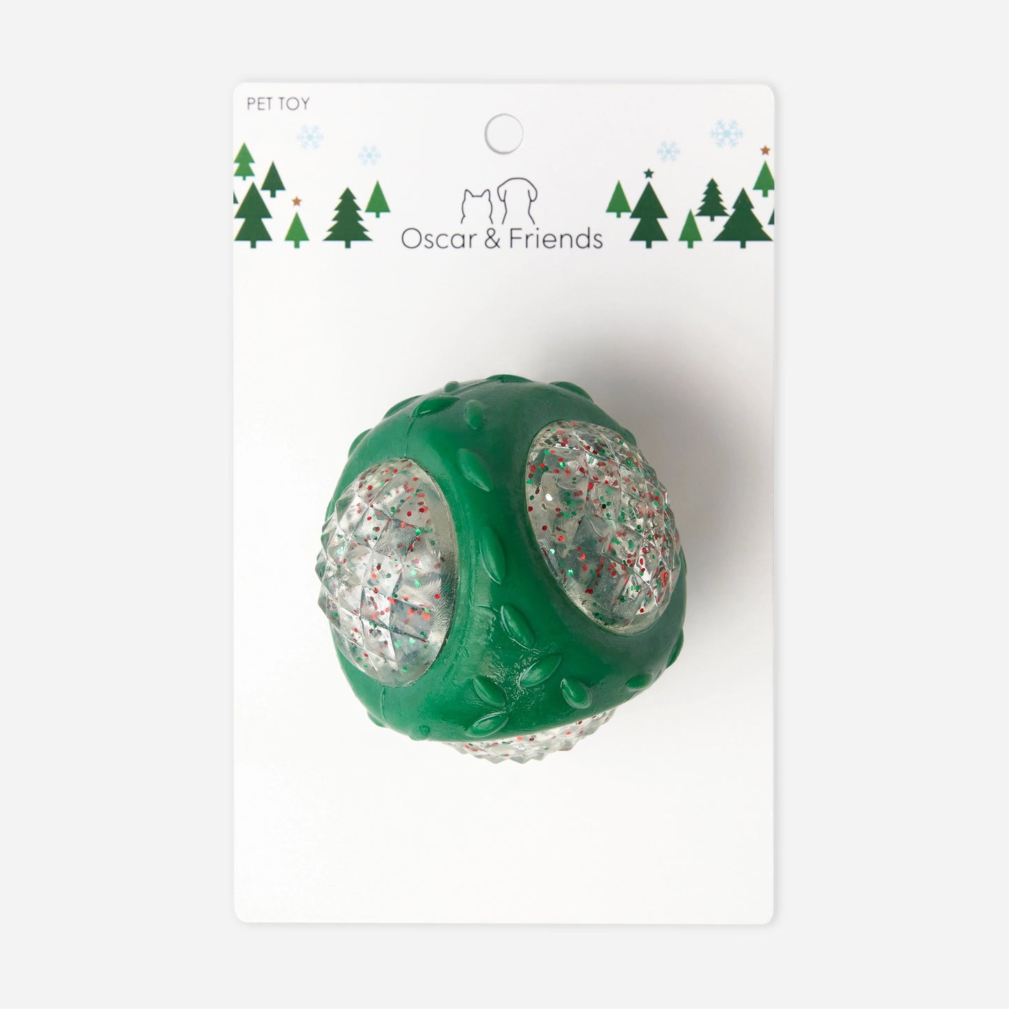 Christmas Pet Rubber Ball Toy