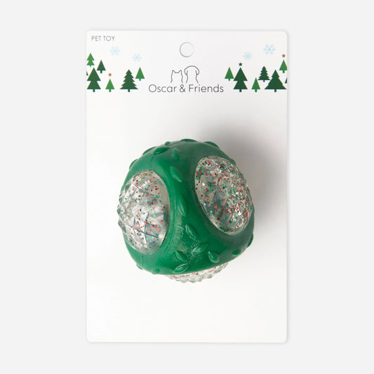 Christmas Pet Rubber Ball Toy